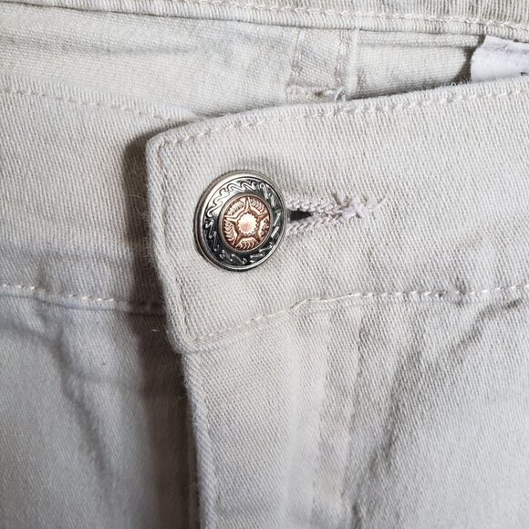 Vintage Soft Surroundings Mid-Rise Straight Leg Pants Stretch Beige Women's XL - Picture 6 of 10